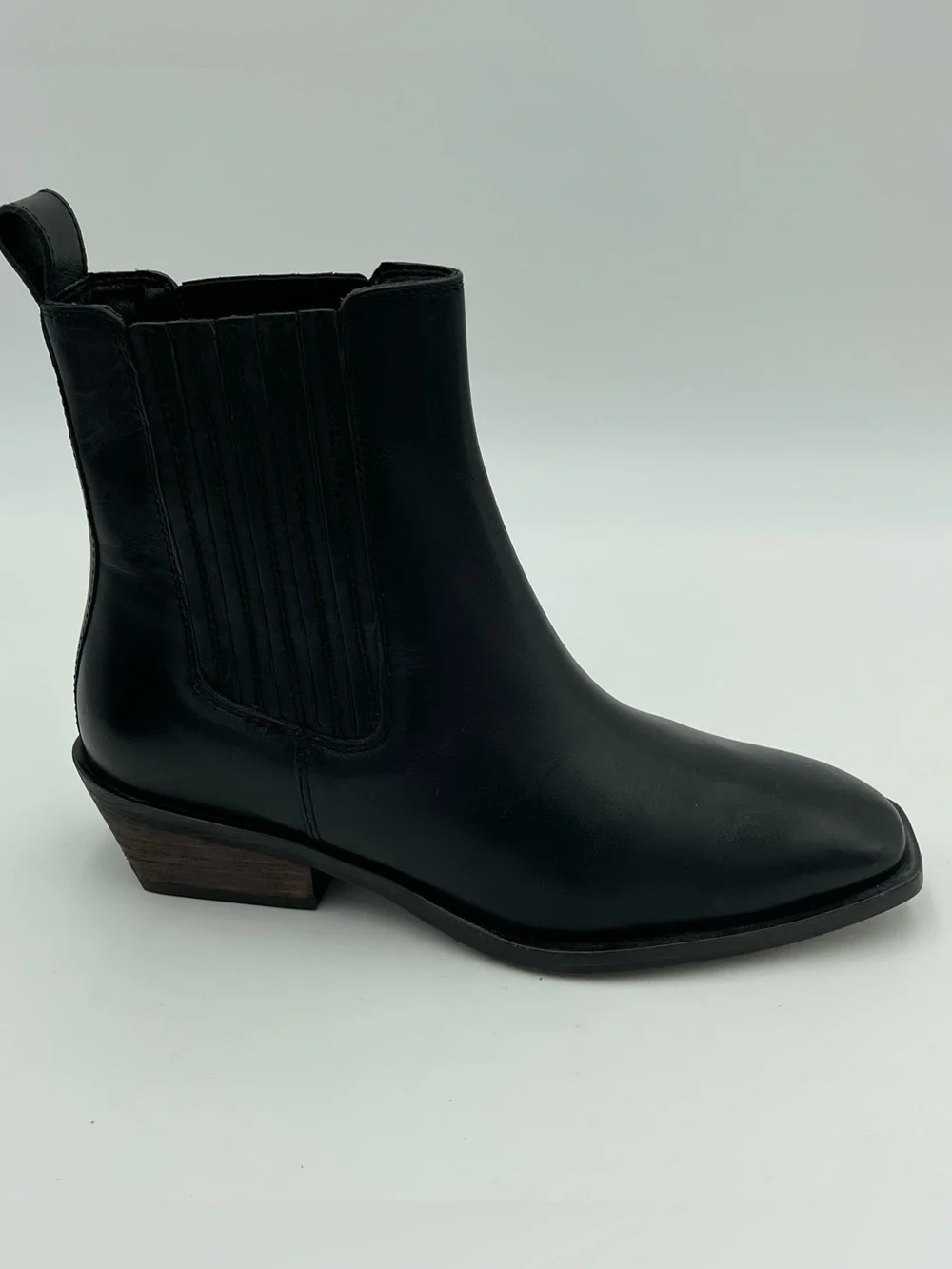 Seychells SZ 6.5 Black Leather Hold Me Down Western Boots-MSRP $179